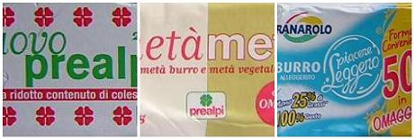 Tipi diversi di Burro